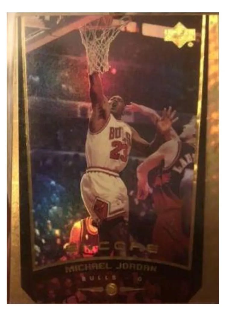 1998 Upper Deck Encore Michael Jordan Gold F/X #105 card
