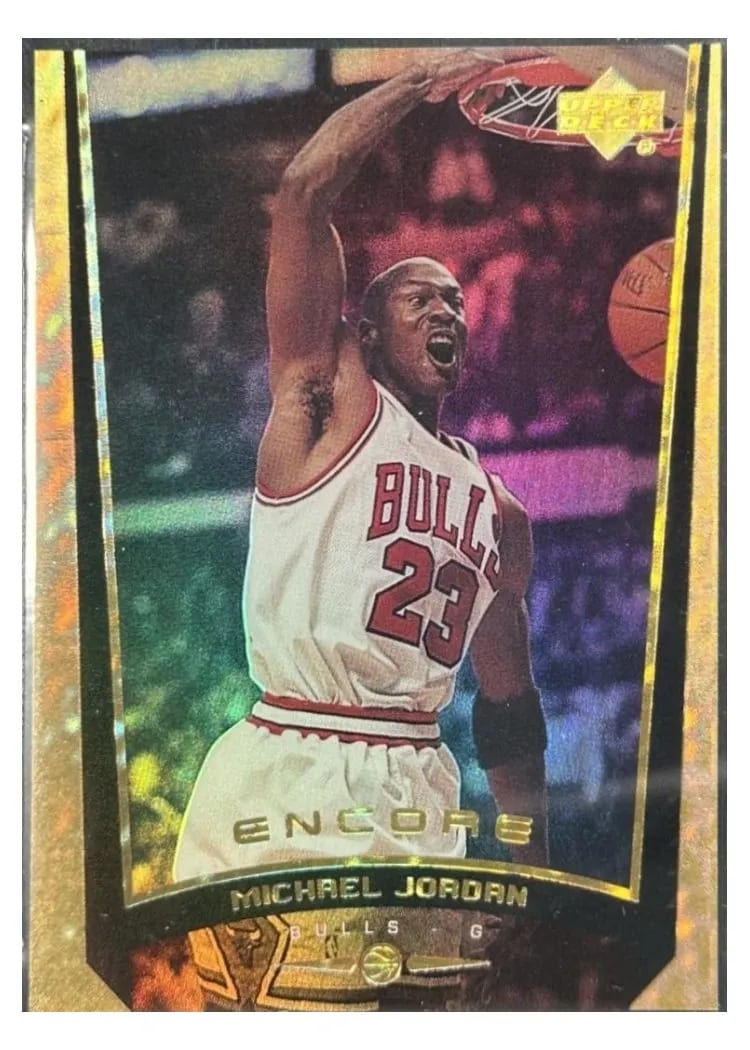 1998 Upper Deck Encore Michael Jordan Gold F/X #97 card