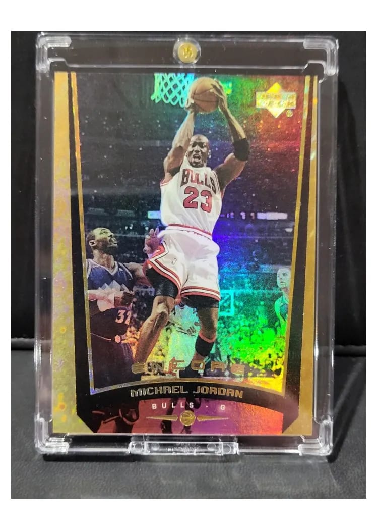1998 Upper Deck Encore Michael Jordan Gold F/X #99 card