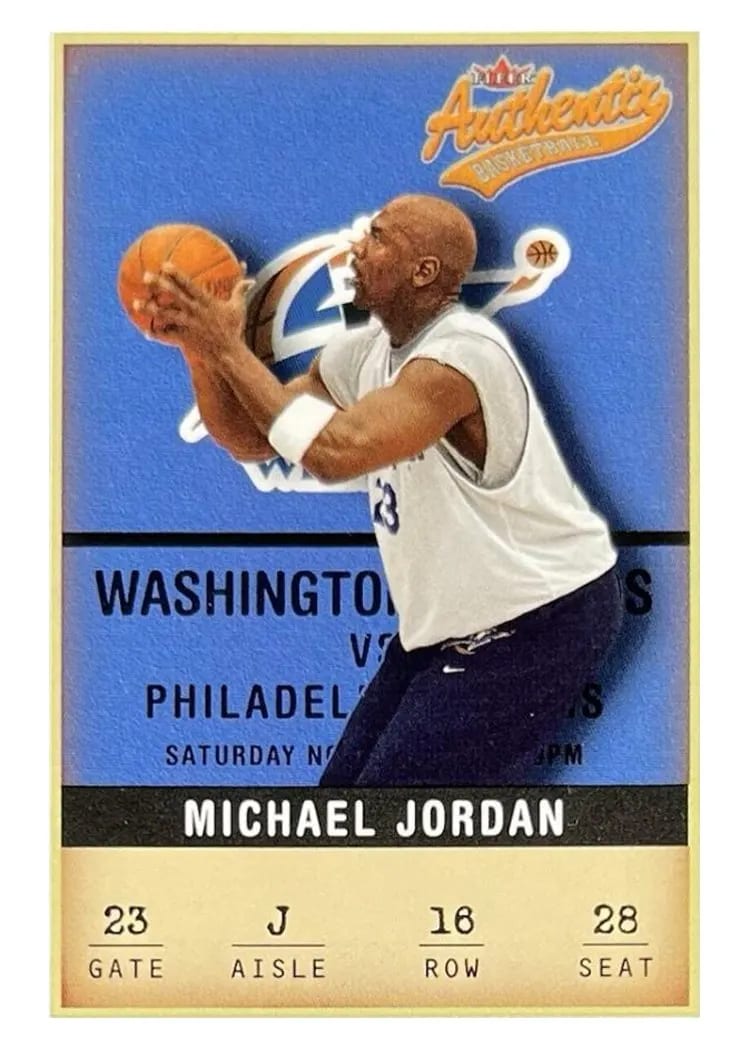 2001 Fleer Authentix Michael Jordan #16 card