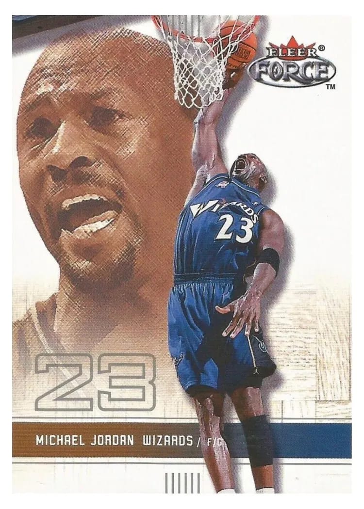 2001 Fleer Force Michael Jordan #61 card