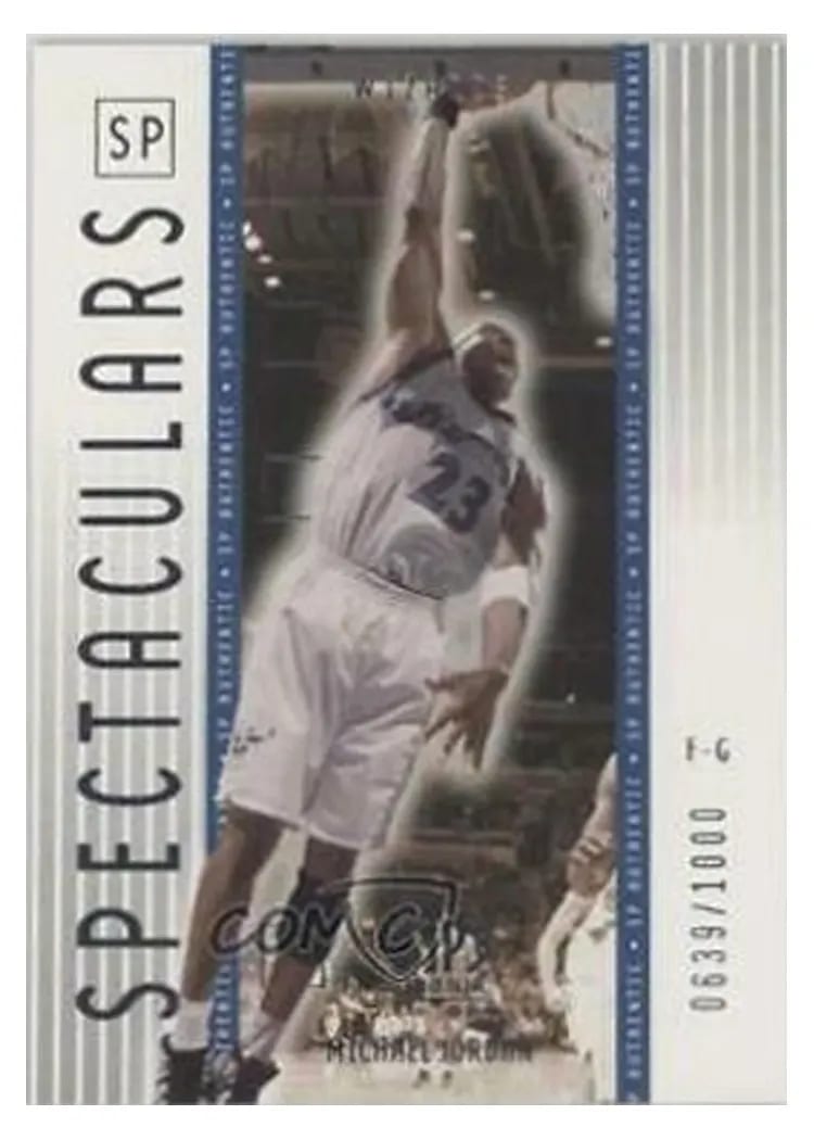 2001 SP Authentic Michael Jordan #165 card