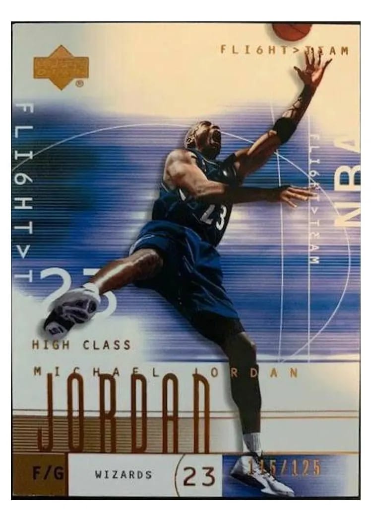 2001 Upper Deck Flight Team Michael Jordan Copper #1 card