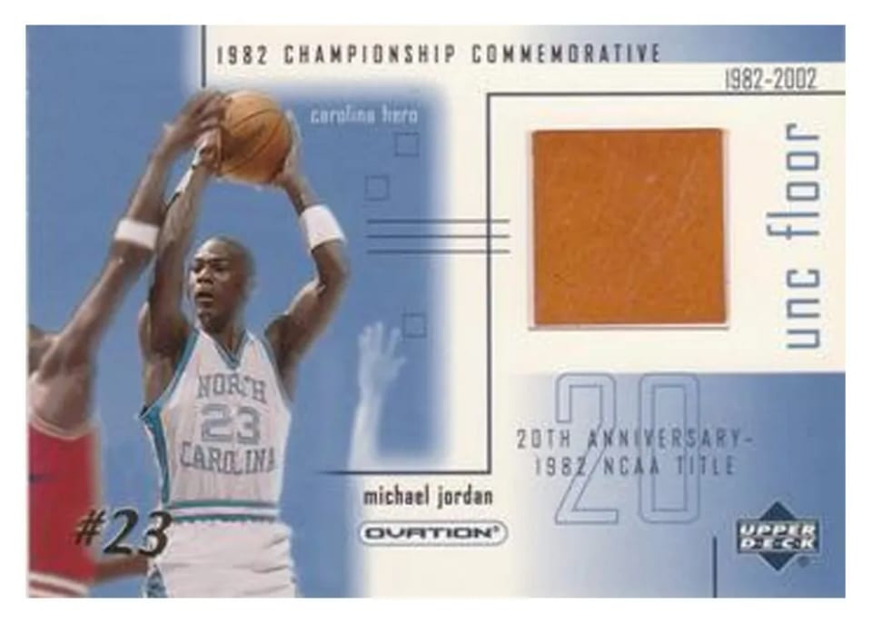 2001 Upper Deck Ovation MJ UNC Memorabilia Michael Jordan # #MJF3 card