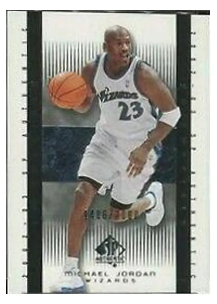 2002 SP Authentic Michael Jordan #110 card