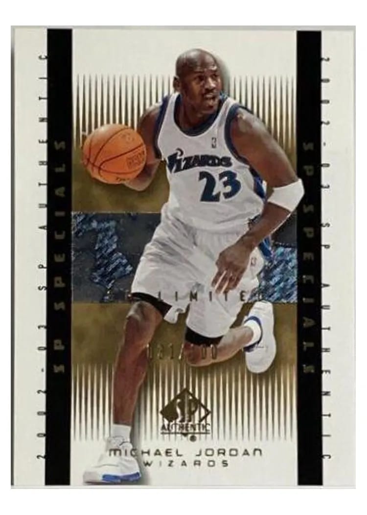 2002 SP Authentic Michael Jordan Limited #110 card