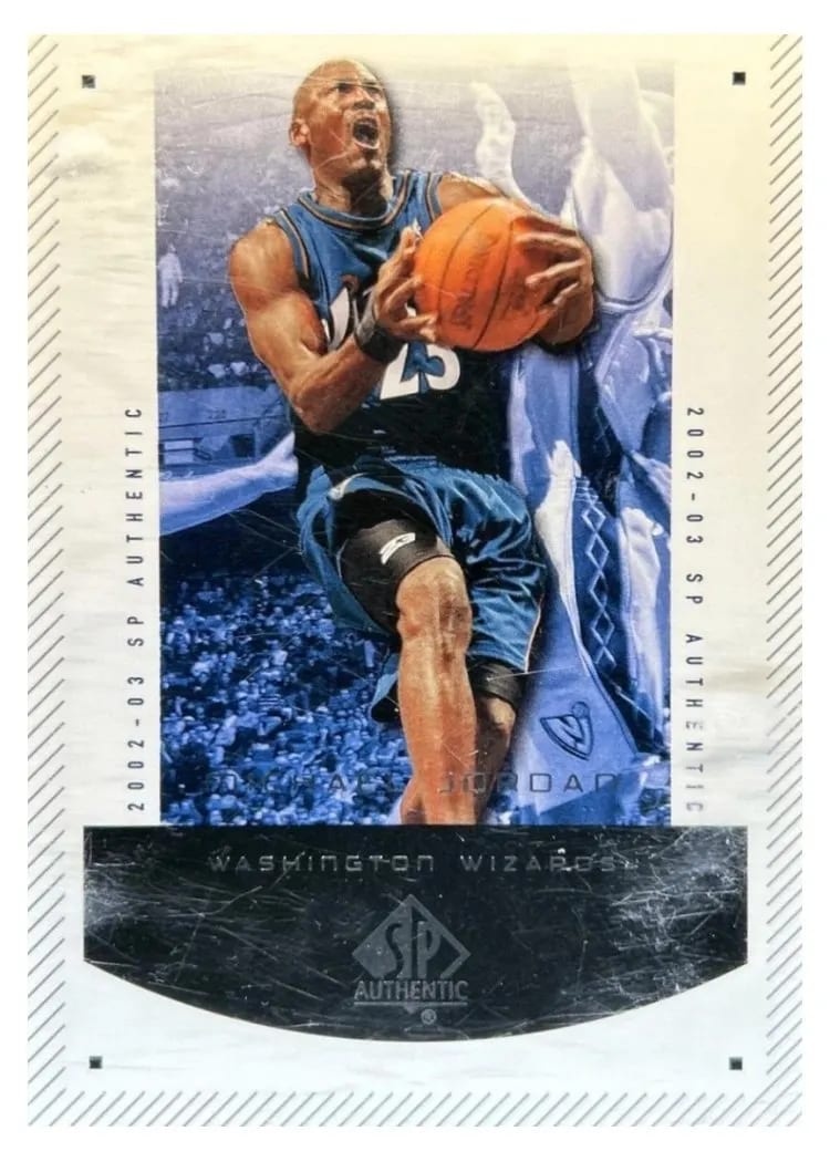 2002 SP Authentic Michael Jordan #99 card