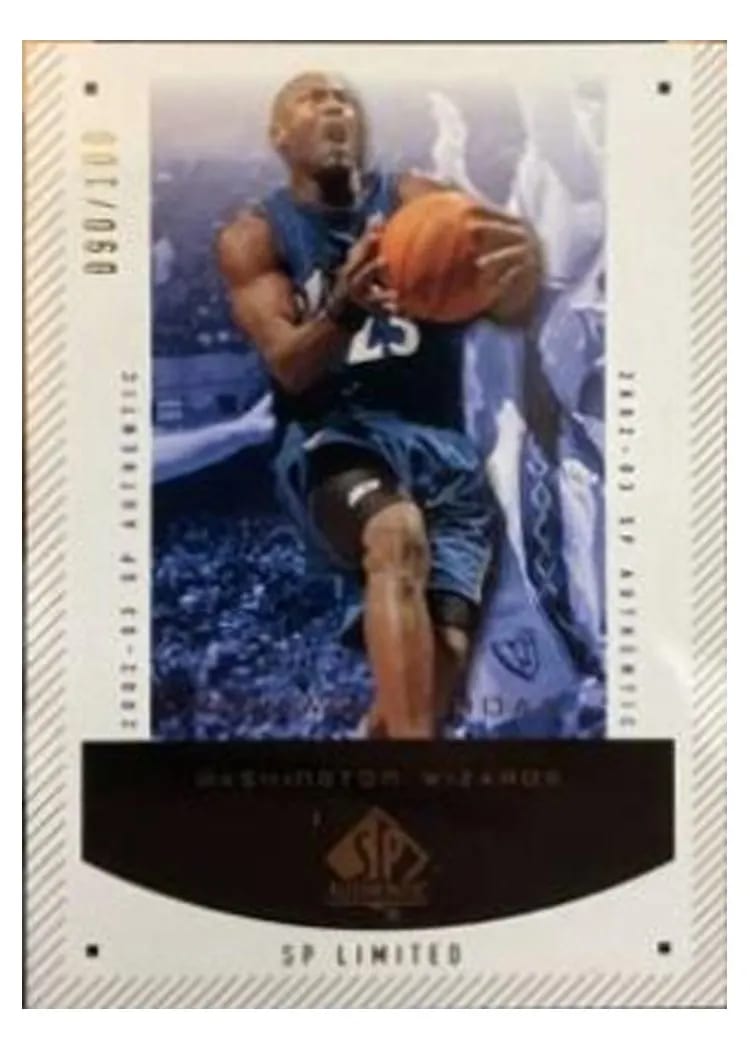 2002 SP Authentic Michael Jordan Limited #99 card