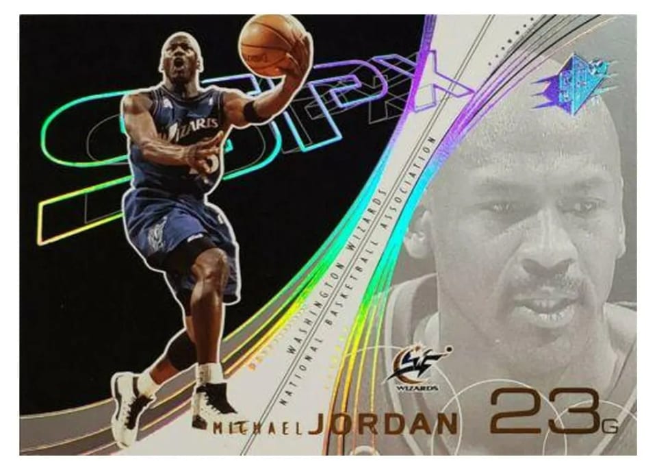 2002 Spx Michael Jordan #89 card