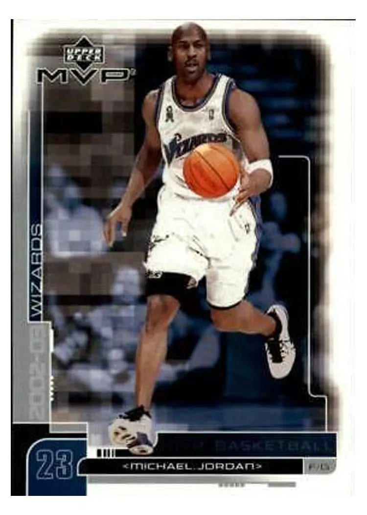 2002 Upper Deck MVP Michael Jordan #184 card