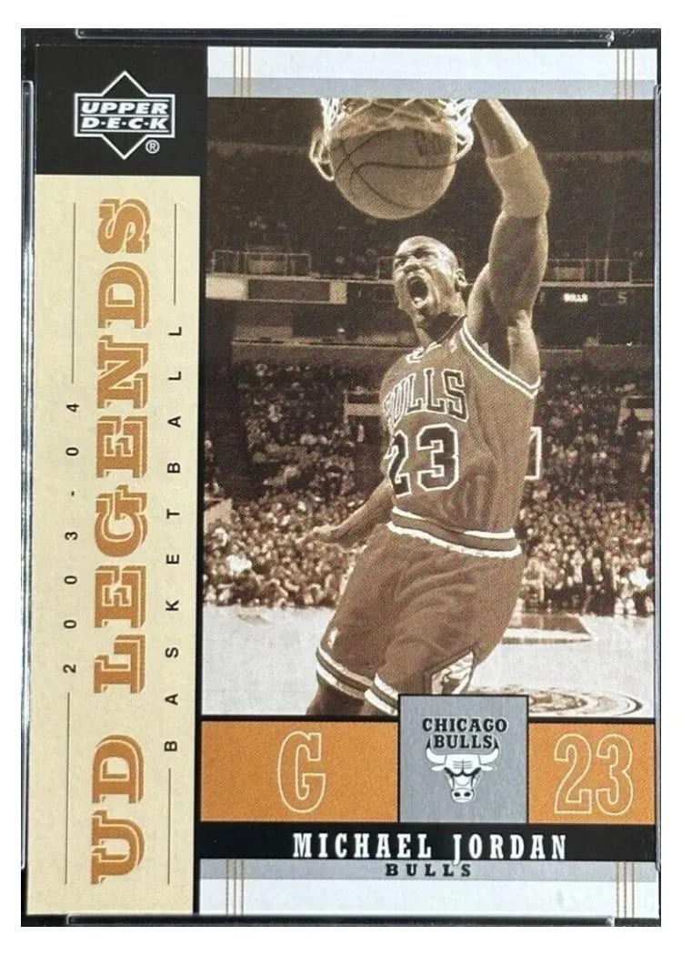 2003 Upper Deck Legends Throwback Michael Jordan #14 card