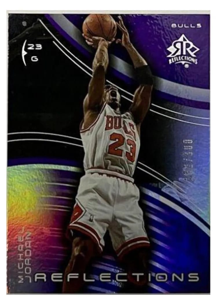 2003 Upper Deck Triple Dimensions Reflections Michael Jordan Amethyst #5 card