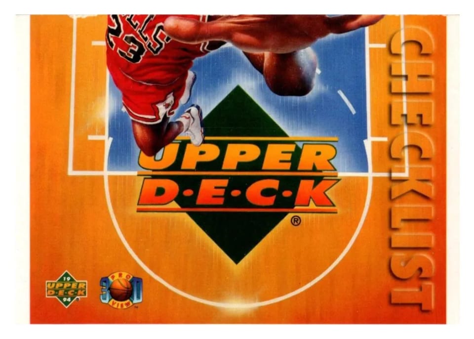 Michael Jordan: Checklist, 1993 Upper Deck Pro View 3-D