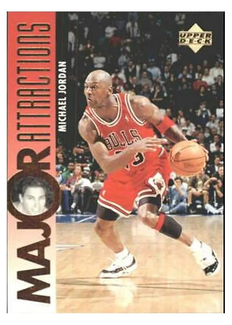 1995 Upper Deck Michael Jordan / David Hanson #337 card