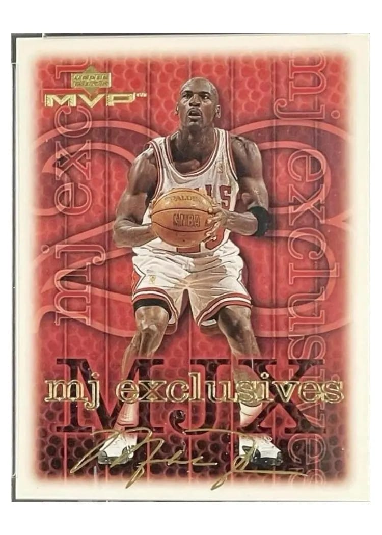 Michael Jordan Gold Script, 1999 Upper Deck MVP