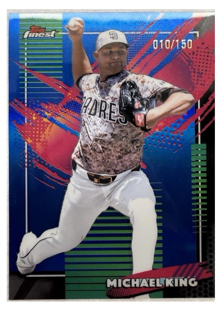 2026 Topps Finest Michael King #222 card