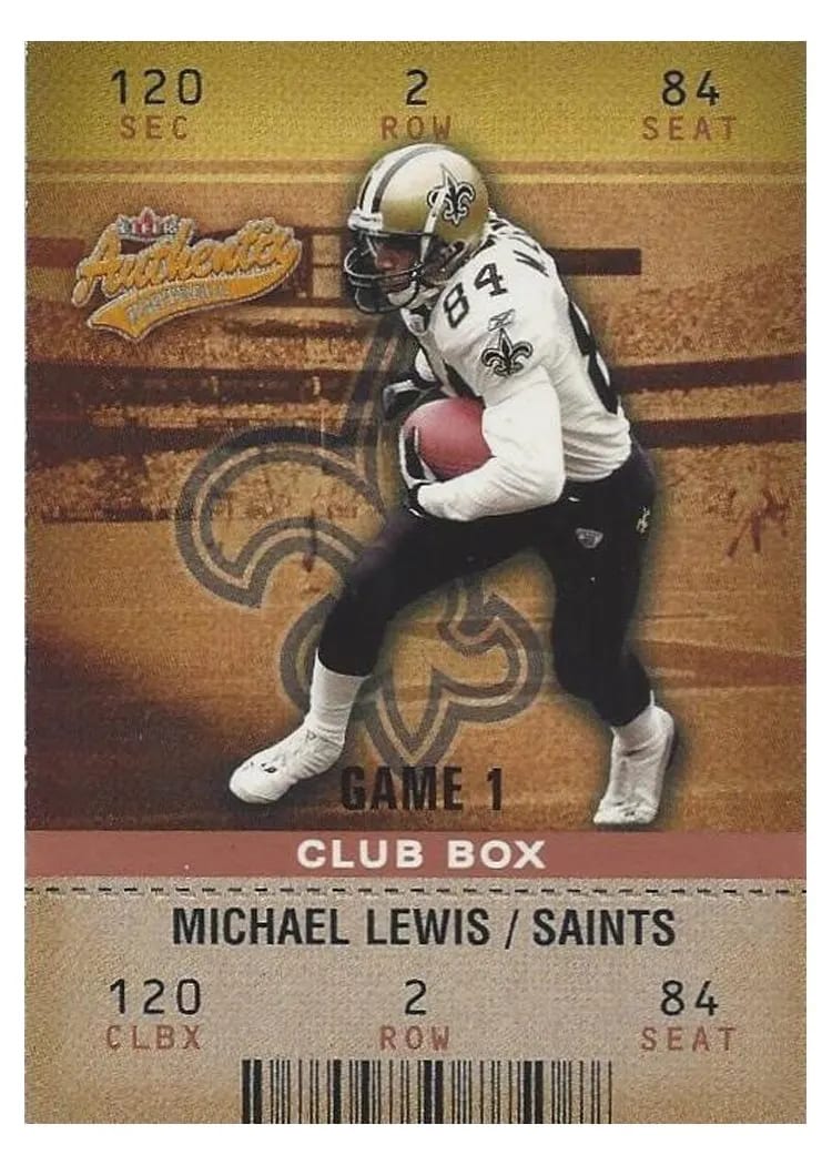 2003 Fleer Authentix Michael Lewis Club Box #32 card