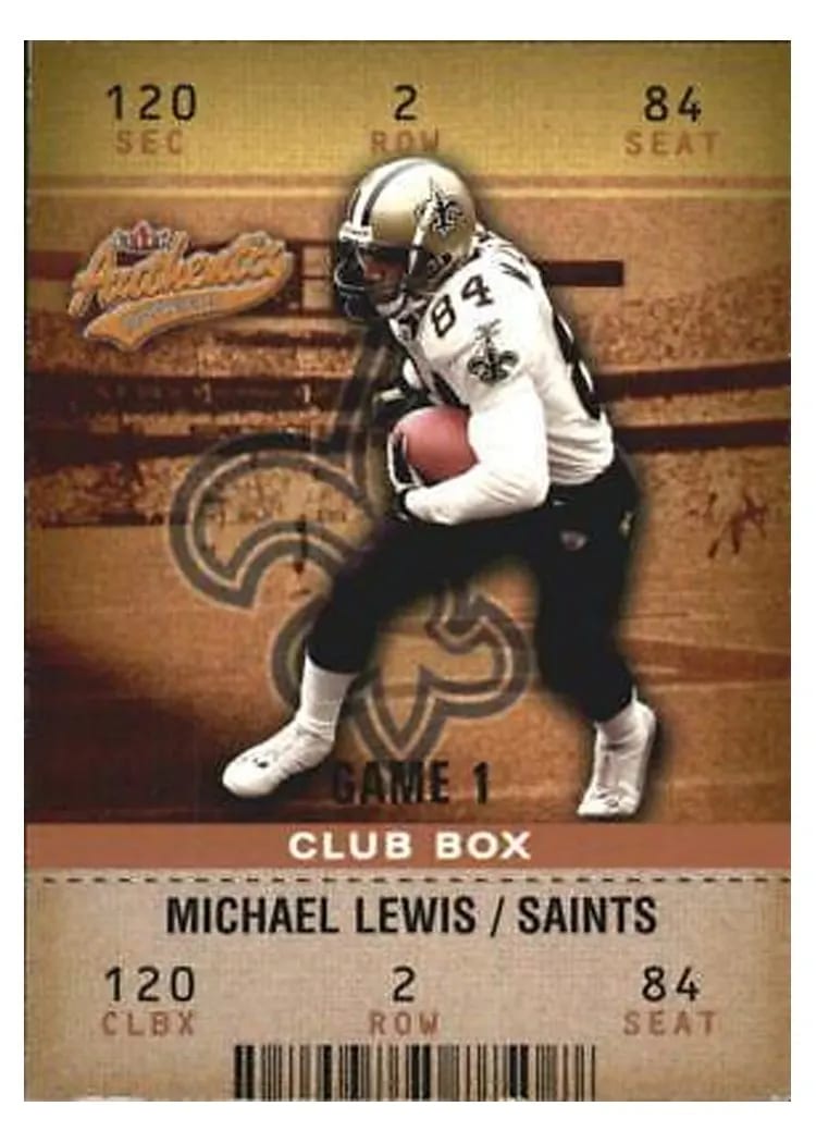 2003 Fleer Authentix Michael Lewis #32 card