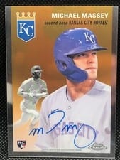 2023 Topps Chrome Platinum Anniversary Autographs Michael Massey #CPA-MMAS card