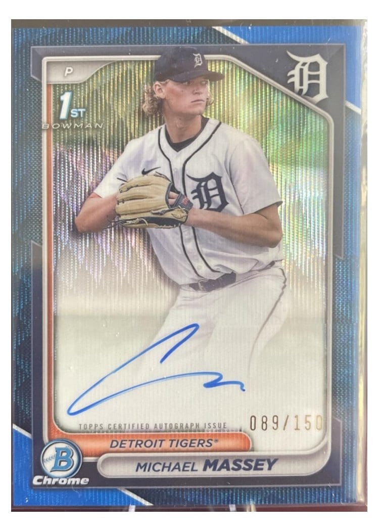 2024 Bowman Draft Chrome Prospect Autographs Michael Massey #CPA-MMY card