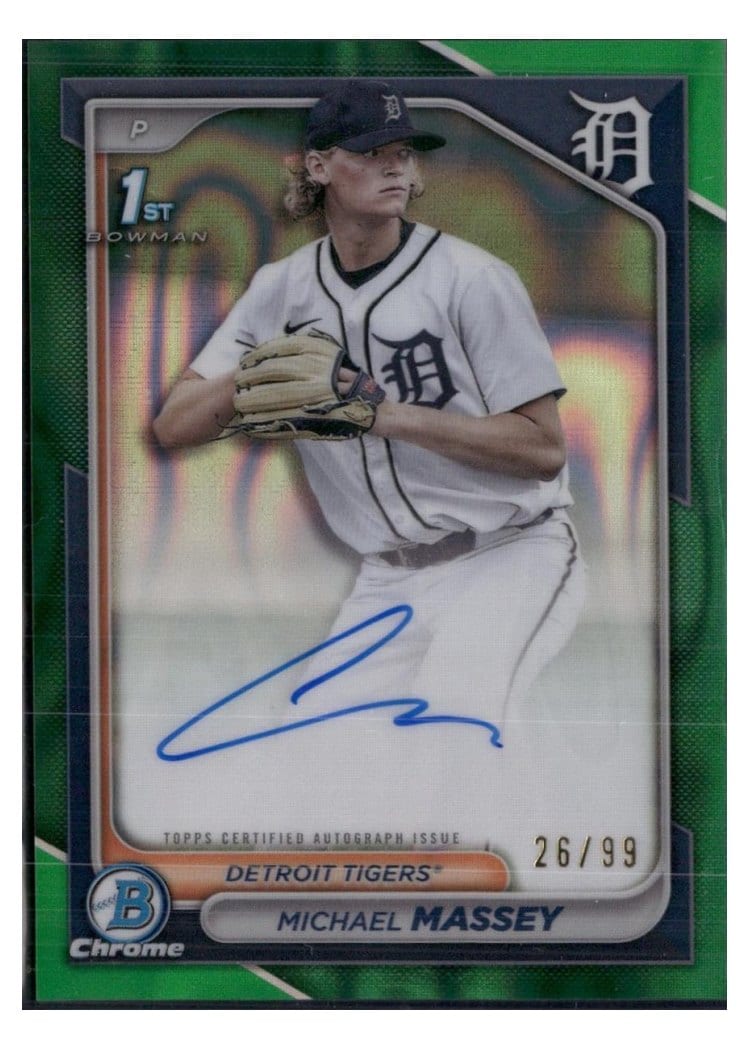 2024 Bowman Draft Chrome Prospect Autographs Michael Massey #CPA-MMY card
