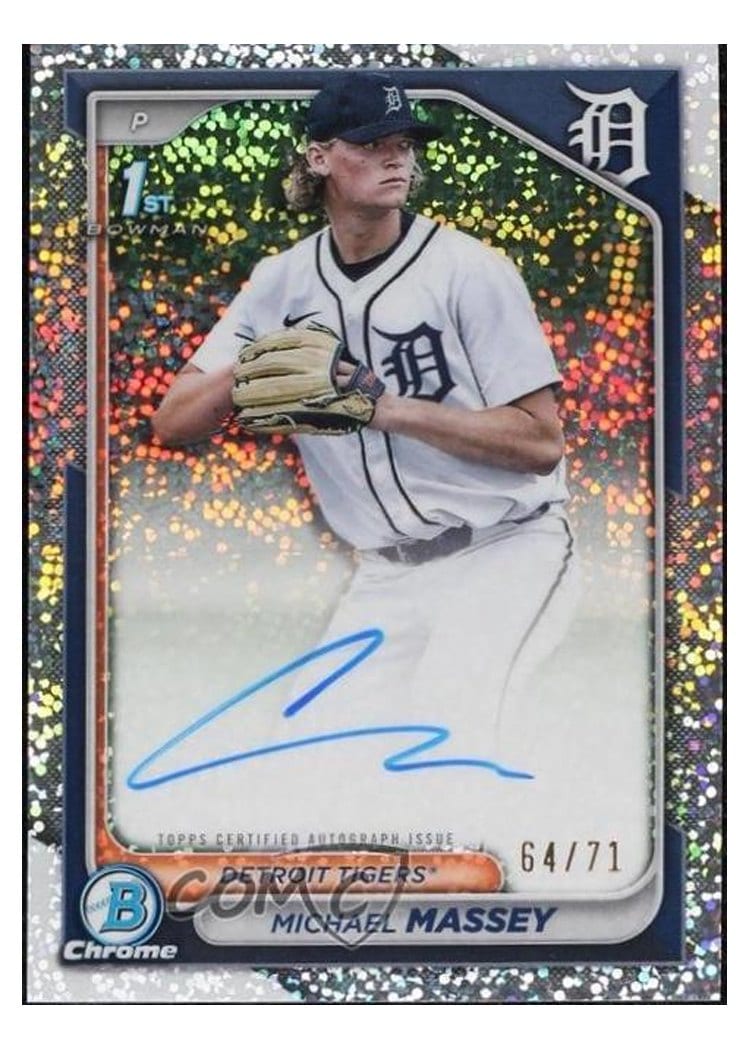 2024 Bowman Draft Chrome Prospect Autographs Michael Massey #CPA-MMY card