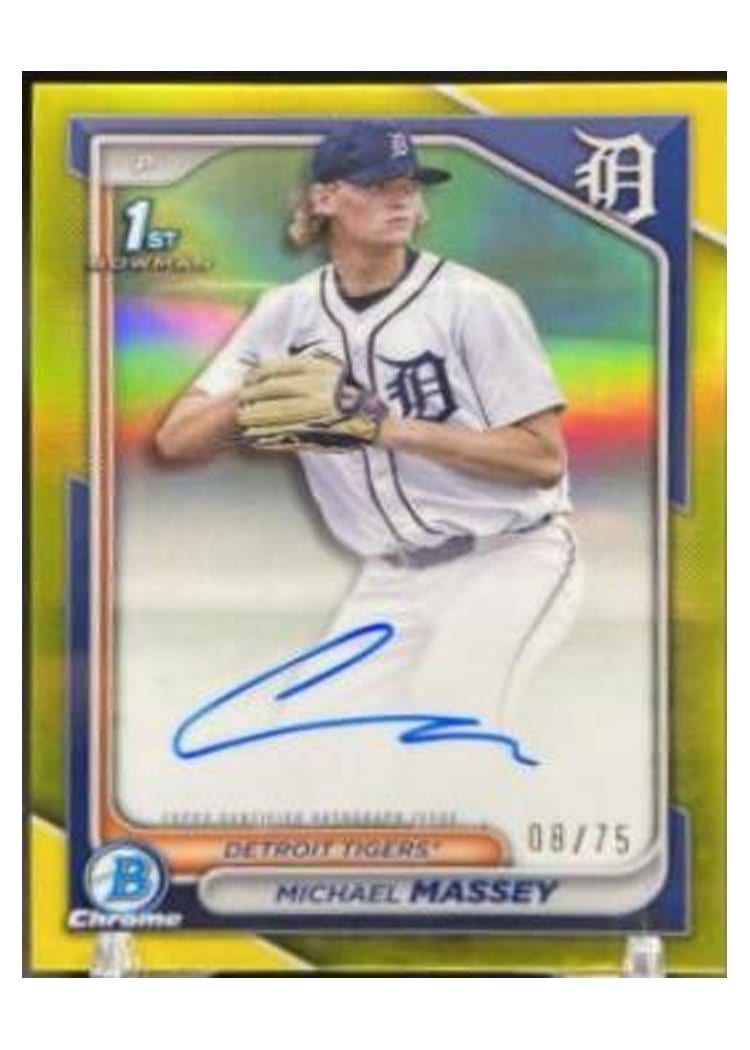 2024 Bowman Draft Chrome Prospect Autographs Michael Massey #CPA-MMY card