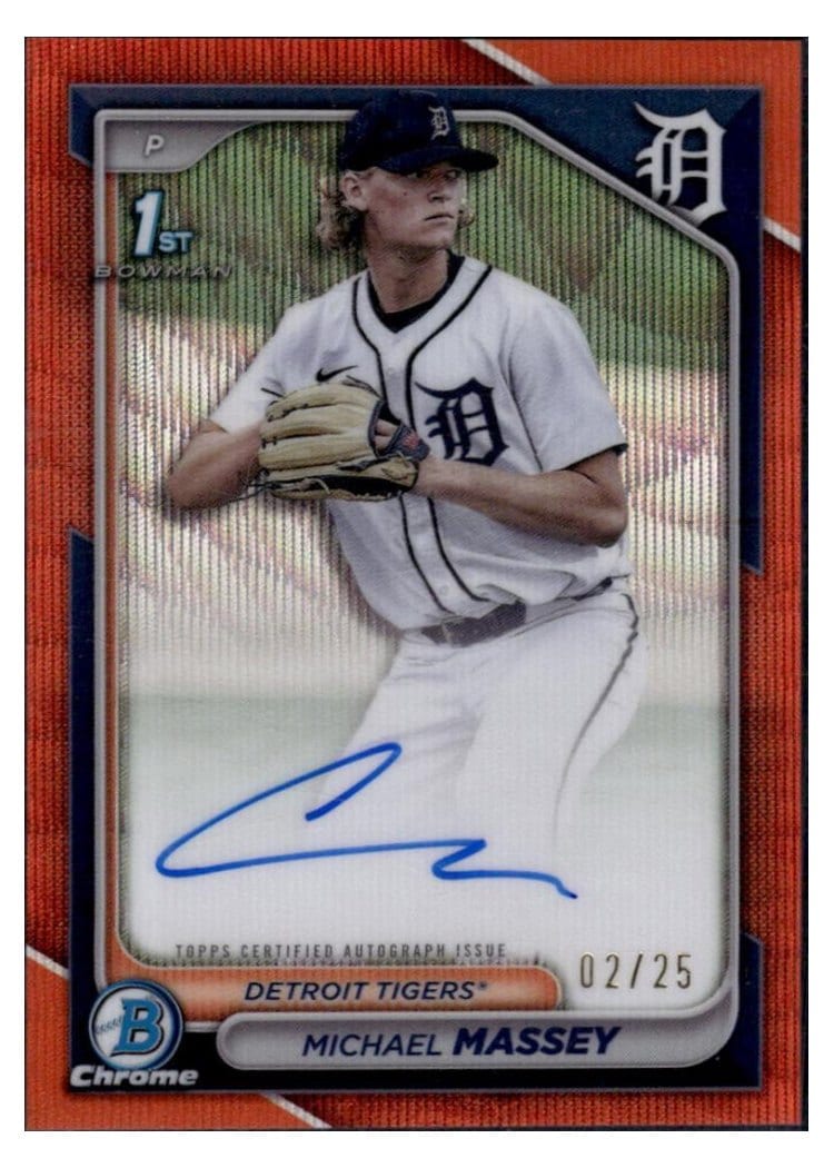 2024 Bowman Draft Chrome Prospect Autographs Michael Massey #CPA-MMY card