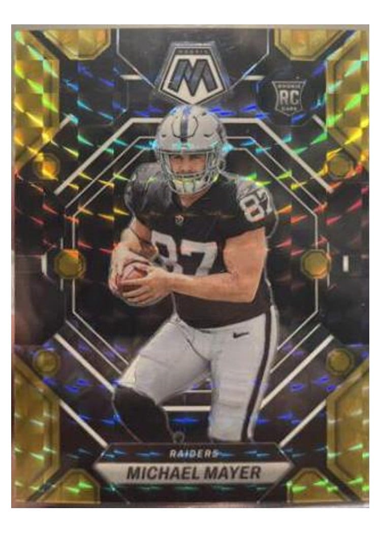 2023 Panini Mosaic Base Set Michael Mayer Choice Black Gold #349 card