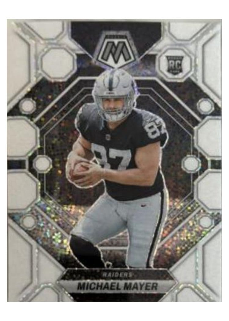 2023 Panini Mosaic Base Set Michael Mayer White Sparkle #349 card