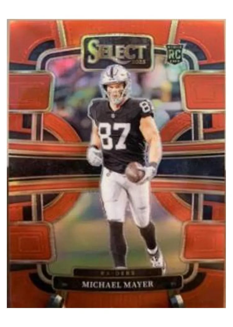 2023 Panini Select Base Set Michael Mayer Red Prizm #57 card