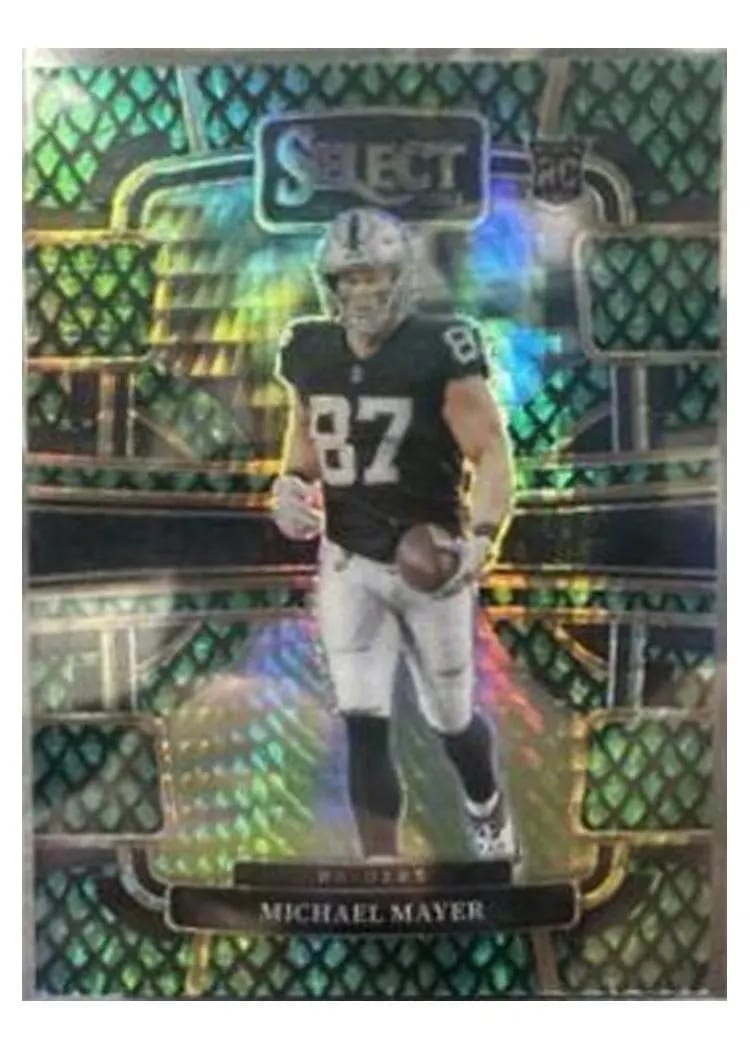 2023 Panini Select Base Set Michael Mayer Dragon Scale Prizm #57 card
