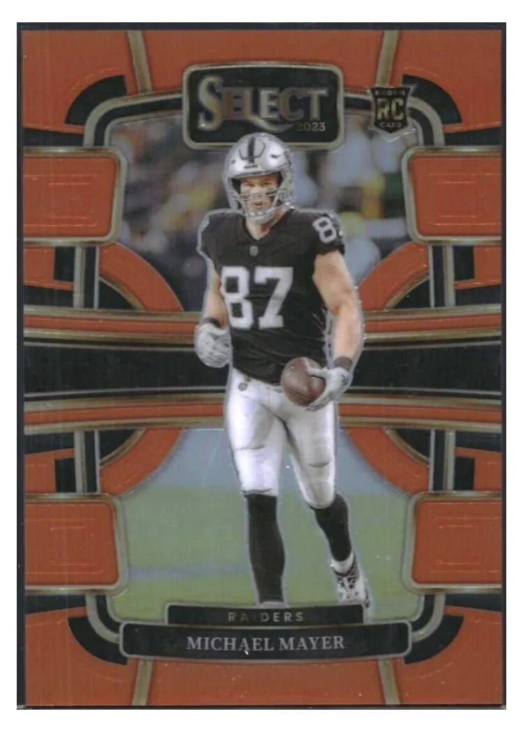 2023 Panini Select Base Set Michael Mayer Orange Prizm #57 card
