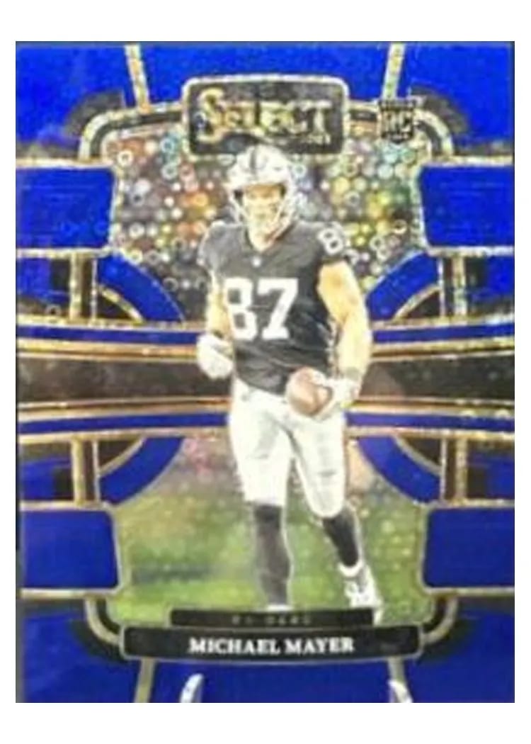 2023 Panini Select Base Set Michael Mayer Blue Disco Prizm #57 card