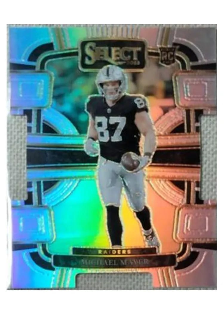 2023 Panini Select Base Set Michael Mayer Tie-Dye Prizm Die-Cut #57 card