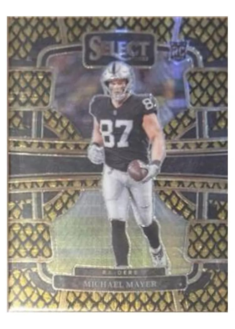 2023 Panini Select Base Set Michael Mayer Dragon Scale Gold Prizm #57 card