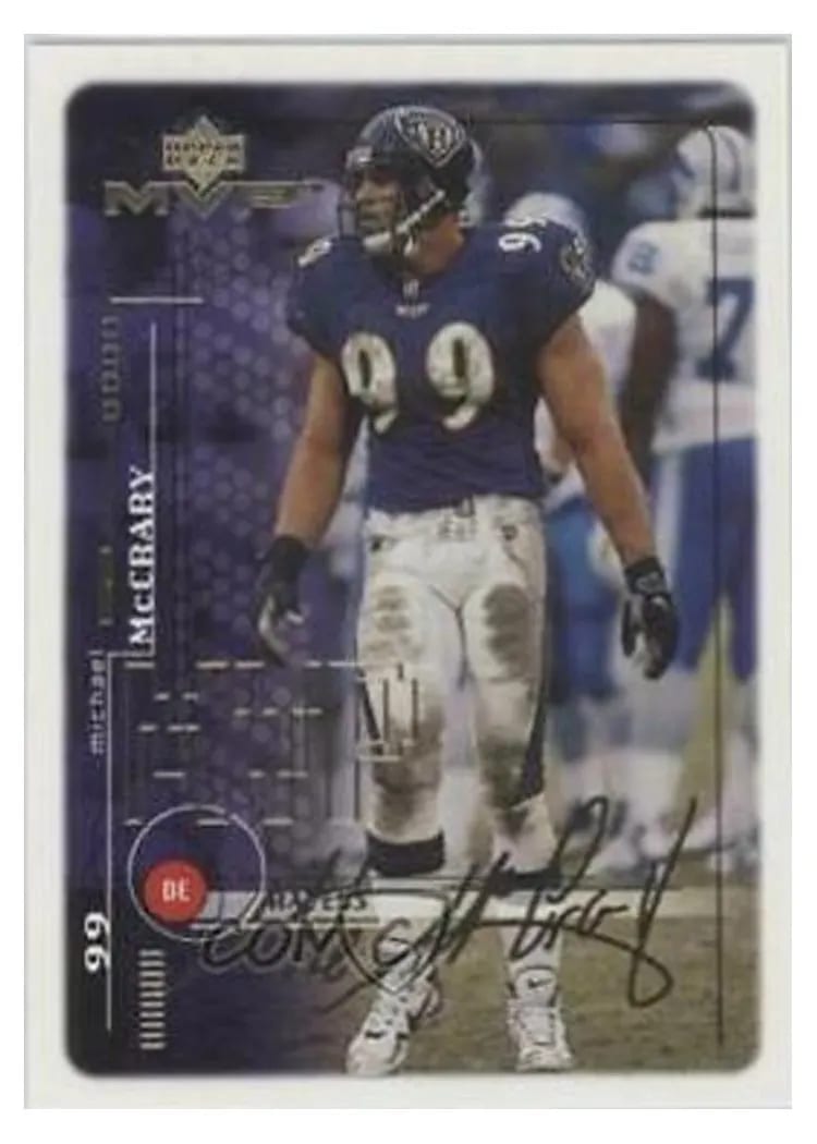 1999 Upper Deck MVP Michael McCrary Gold Script #19 card