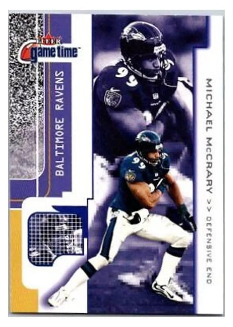 2001 Fleer Game Time Michael McCrary #22 card