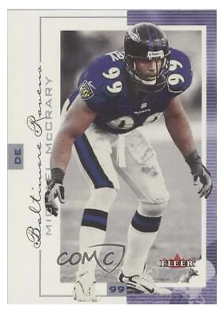 2001 Fleer Genuine Michael McCrary #55 card