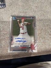 2021 Bowman Draft Chrome Draft Autographs Michael McGreevy #CDA-MMCG card
