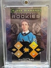 2025-26 Upper Deck Black Diamond Base Diamond Relic Rookies Michael Misa #BDR-MM card