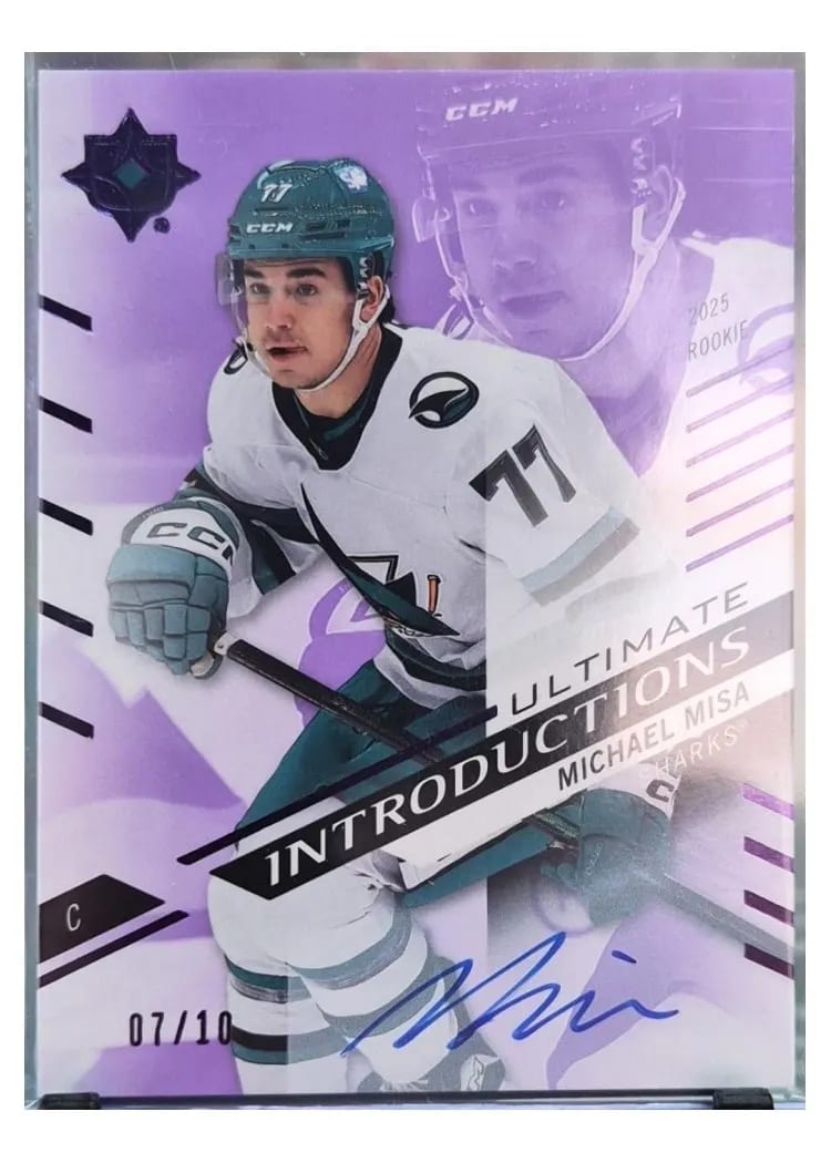 2025 Upper Deck Ultimate Collection Introductions Auto Michael Misa #UI-MM card