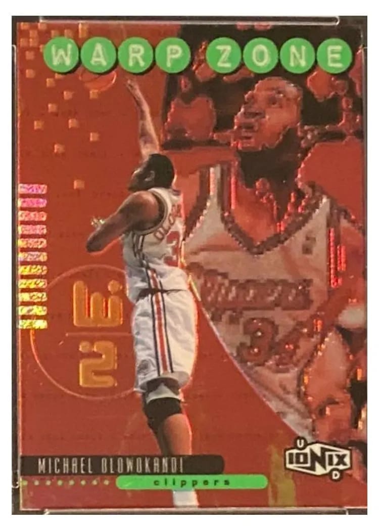 1998 Upper Deck Ionix Warp Zone Michael Olowokandi #Z4 card