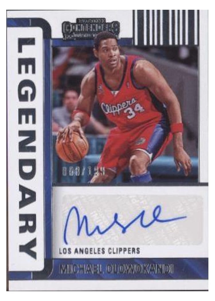 2022-23 Panini Contenders Legendary Contenders Autographs Michael Olowokandi #LC-MOW card