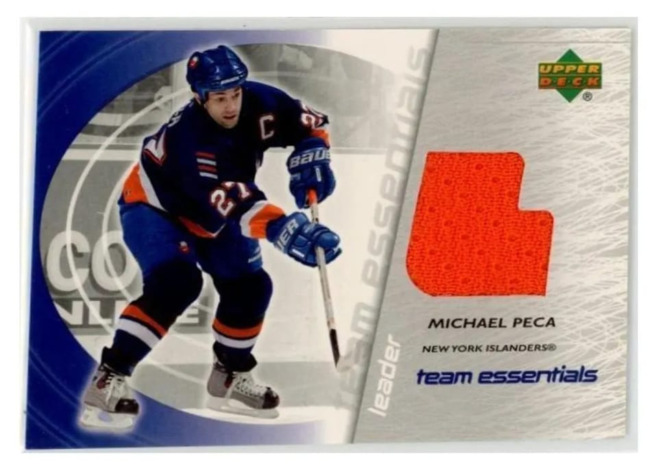 2003 Upper Deck Team Essentials Michael Peca #TL-MP card