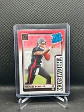 2024 Donruss Rated Rookies Throwback Michael Penix Jr. #3 card