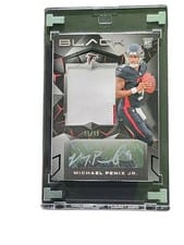 2024 Panini Black Rookie Patch Autographs Michael Penix Jr. #201