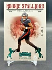 2024 Panini Contenders Rookie Stallions Michael Penix Jr. #10 card