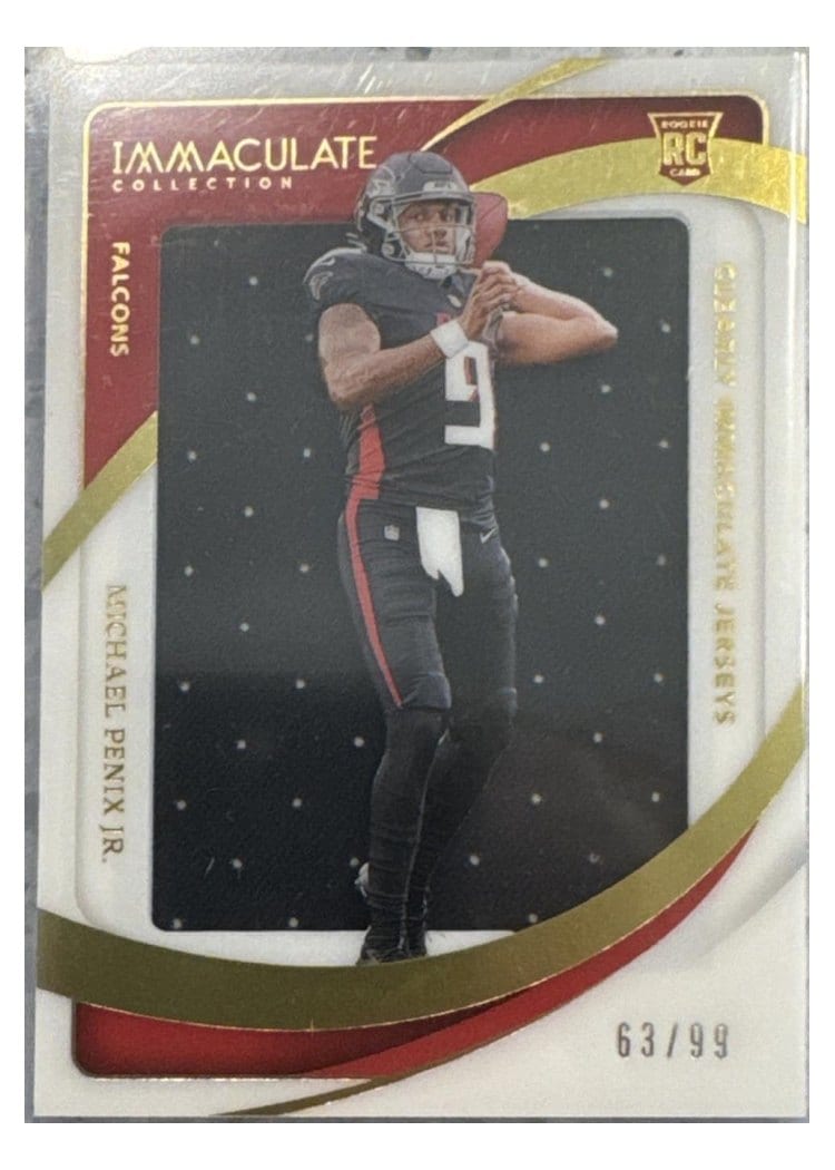 2024 Panini Immaculate Collection Immaculate Rookie Eye Black Jersey Michael Penix Jr. #2 card