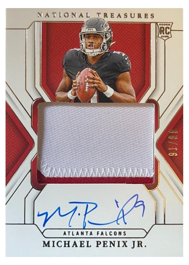 2024 Panini National Treasures Base Set Michael Penix Jr. #157 card